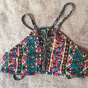 Super cute swim suit top with cutouts
